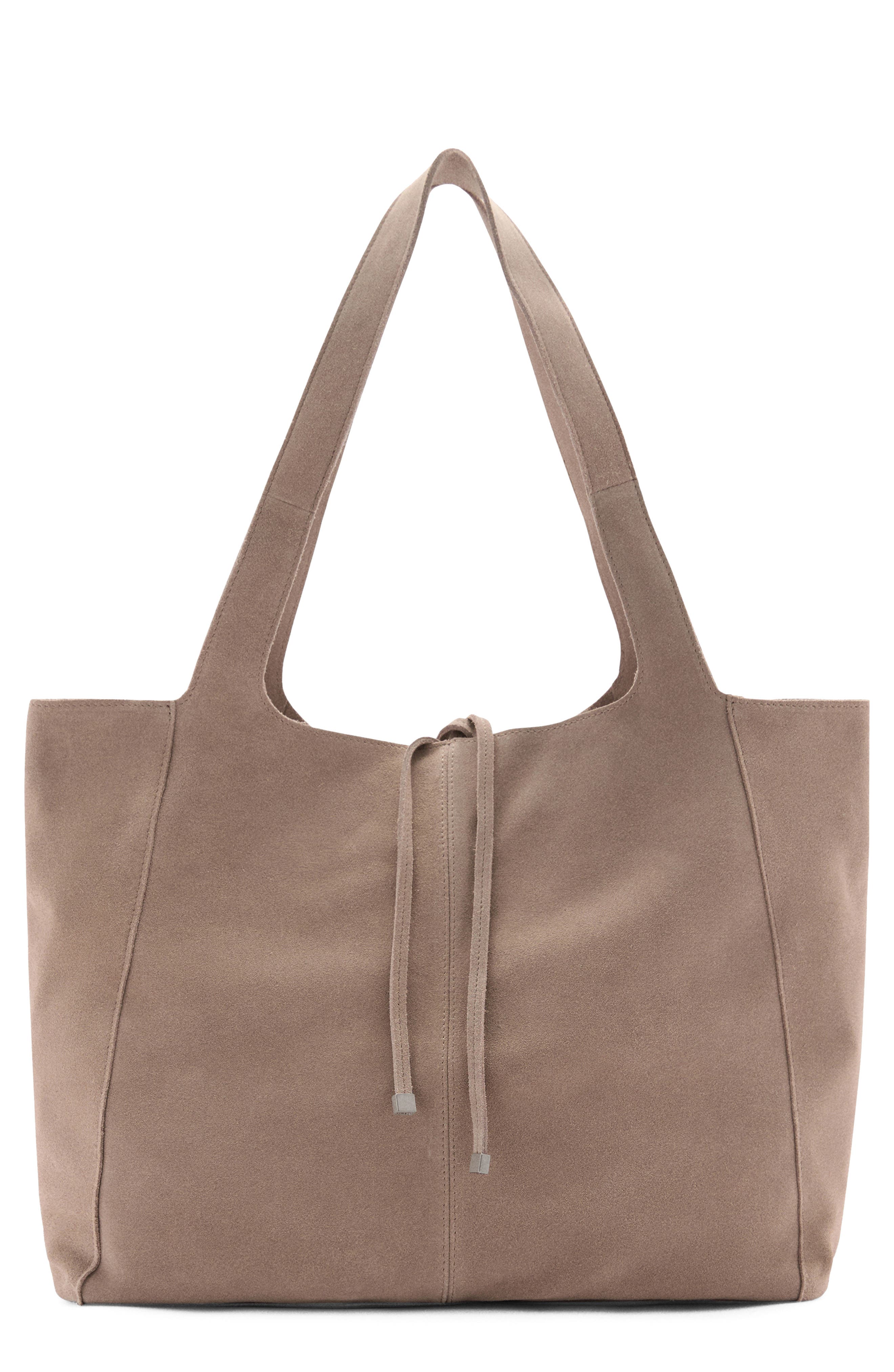 MANGO Suede Shopper, Main, color, 