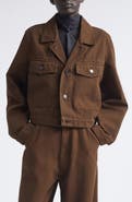 Lemaire Crop Heavy Cotton Twill Jacket