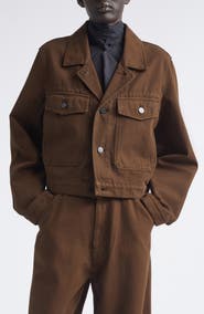 Lemaire Crop Heavy Cotton Twill Jacket
