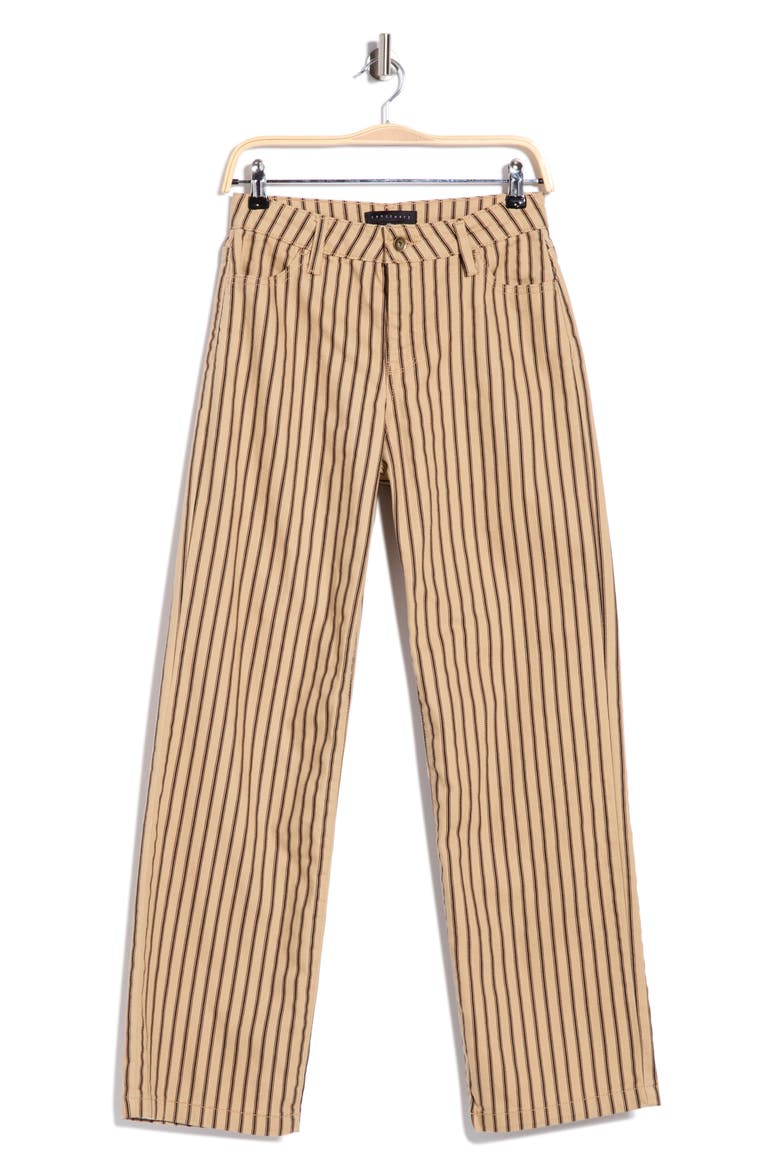 Straight Leg Jeans, Alternate, color, NATURAL STRIPE
