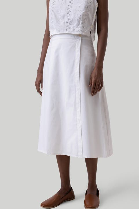 Overlap Midi Skirt