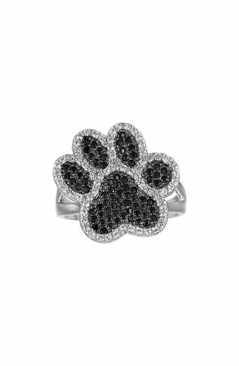 Spinel Paw Print Ring
