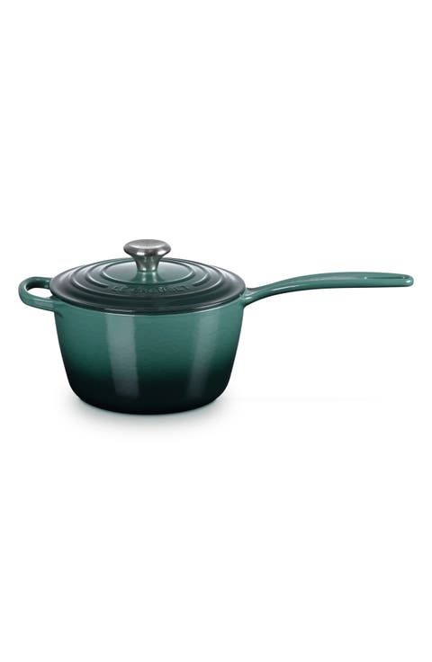 Signature 2.25-Quart Enameled Cast Iron Saucepan
