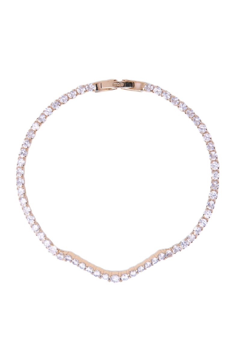 maje Cascade diamanté bracelet, Alternate, color, Gold