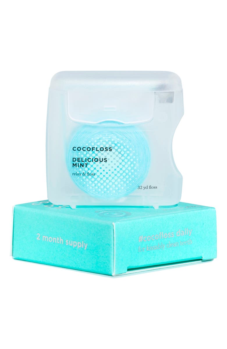 COCOLAB Happiness 4-Pack Mint Dental Floss $36 Value, Alternate, color,