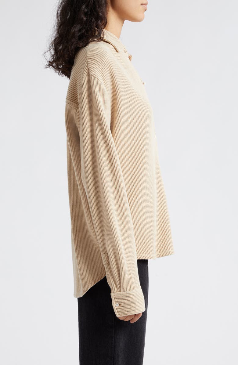 ATM Anthony Thomas Melillo Waffle Knit Button-Up Shirt, Alternate, color,