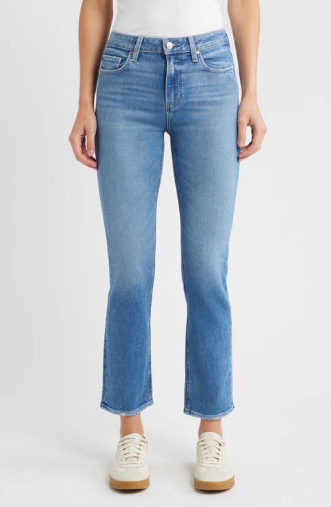 Cindy High Waist Ankle Straight Leg Jeans (Buckingham)