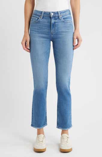 PAIGE Cindy High Waist Ankle Straight Leg Jeans