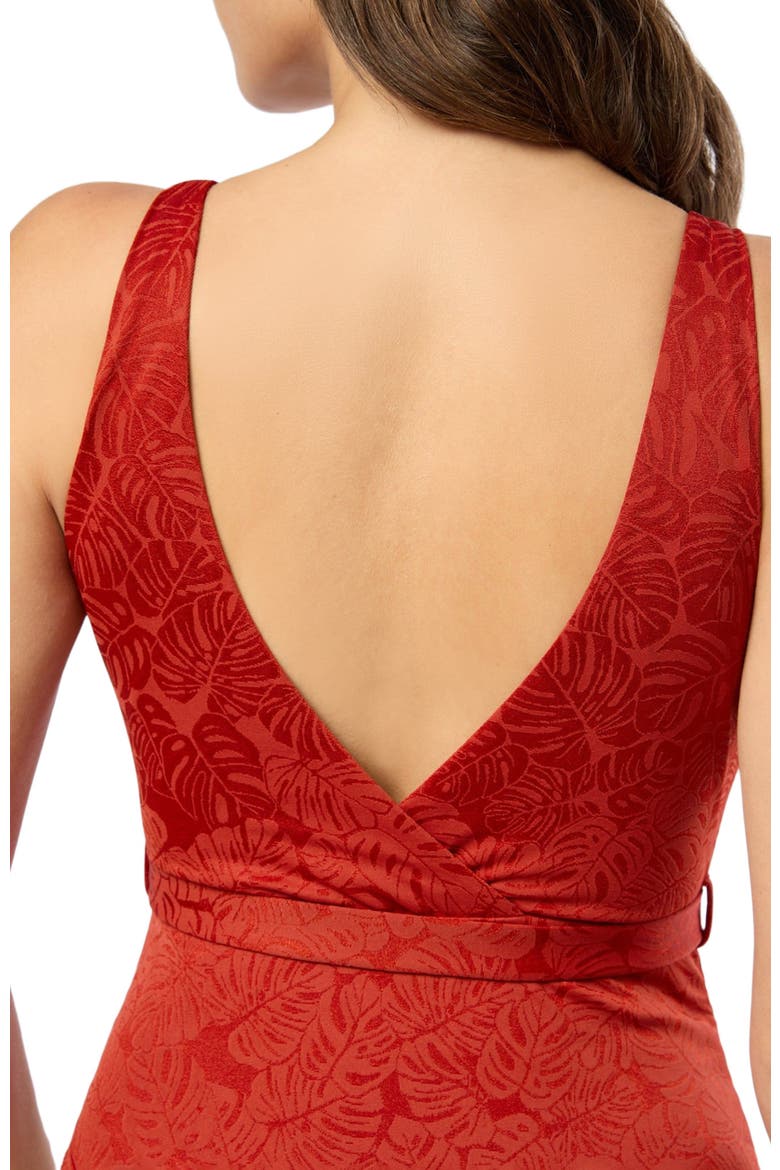 Michelle One Piece, Alternate, color, DARK RED
