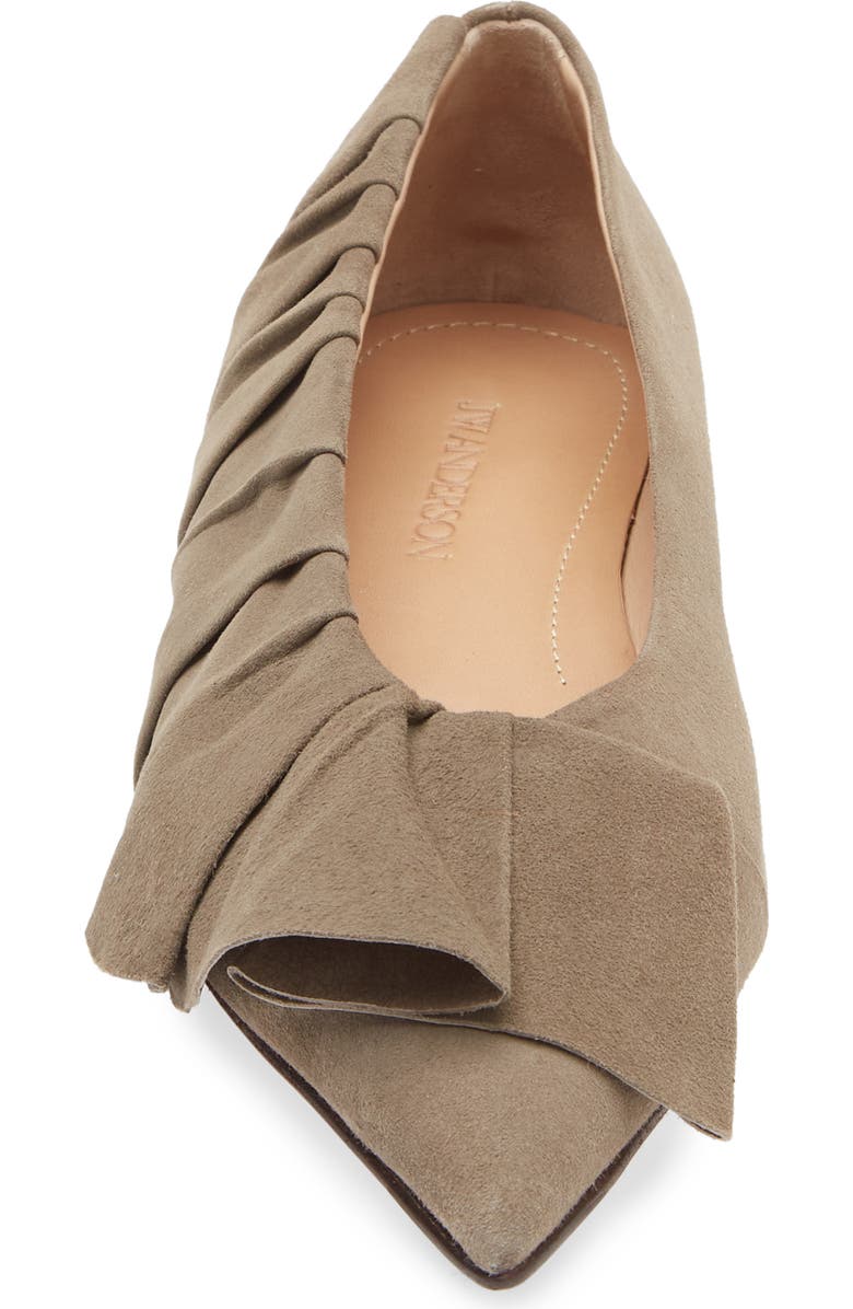 JW Anderson Ruffle Ballet Flat, Alternate, color, Grey 929