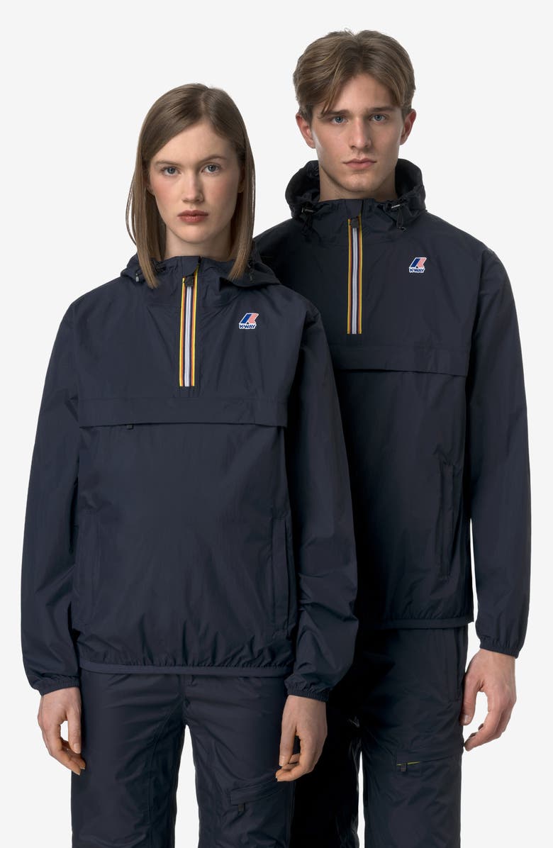 K-Way Le Vrai 4.0 Leon Water Repellent Anorak, Alternate, color, Blue Depth