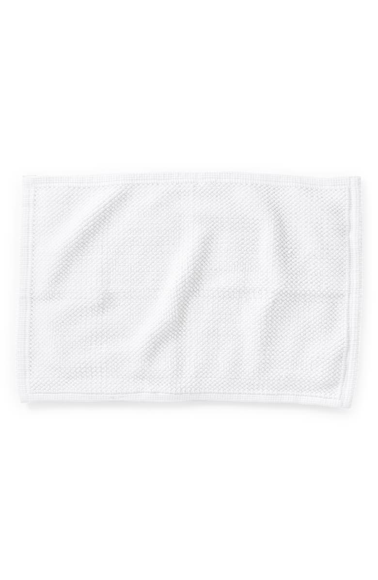 Coyuchi Pebbled Organic Cotton Bath Mat, Main, color, Alpine White