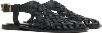 MANSUR GAVRIEL♡ 黒 スエード ミュール Mansur Gavriel Slingback Woven Sandal (Women) | Nordstrom