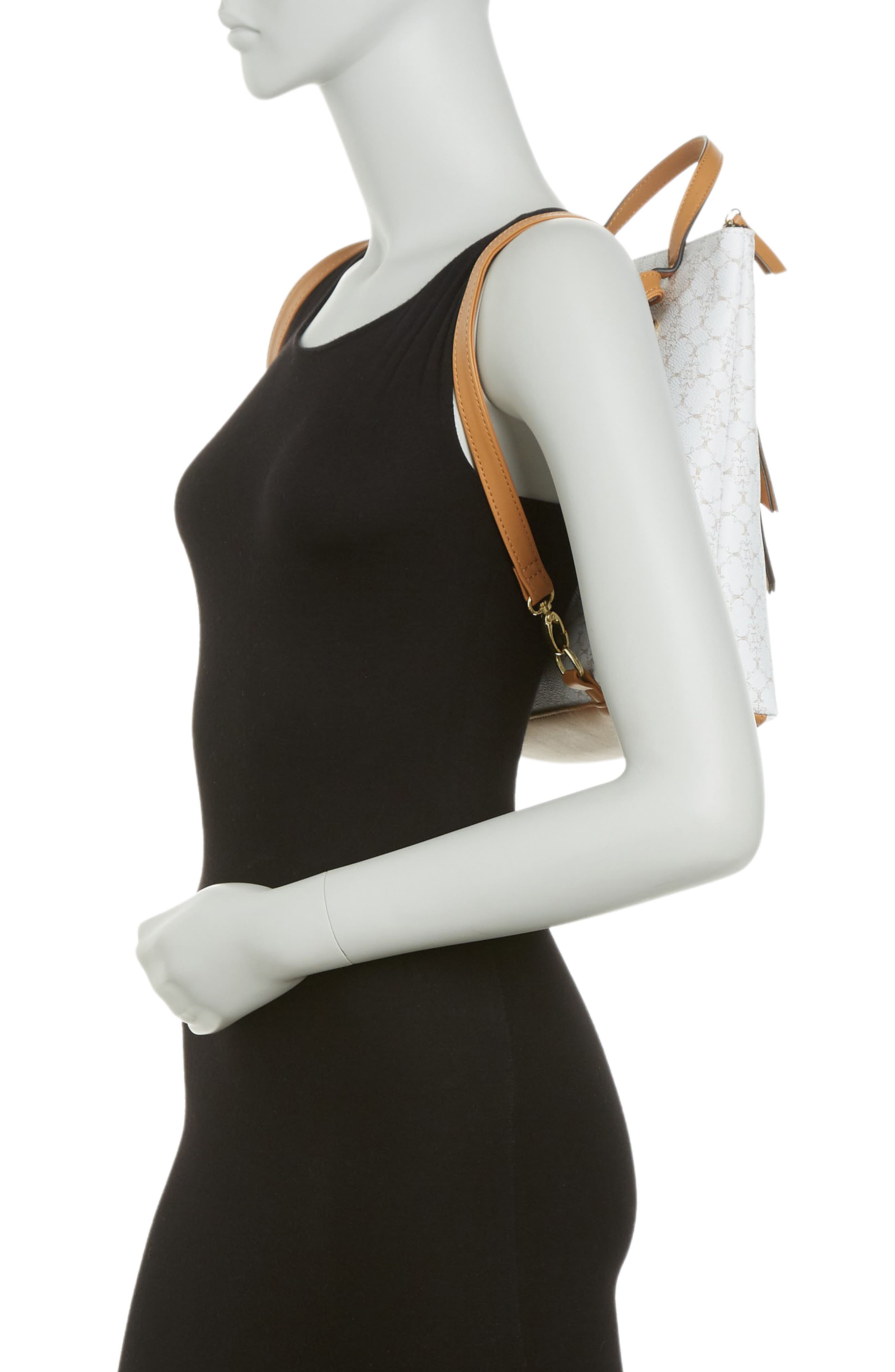 Nanette Lepore Logo Convertible Backpack, Alternate, color, 