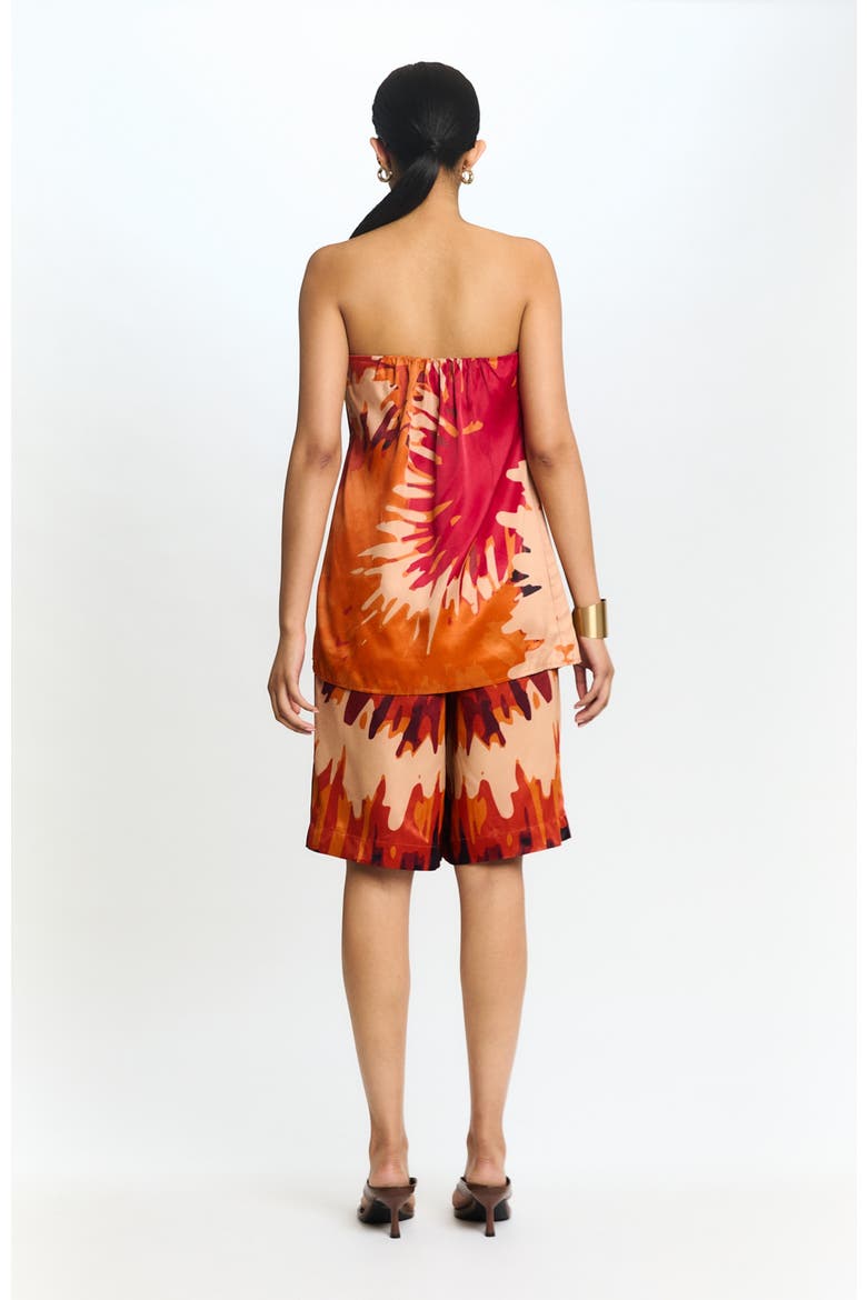 Jeyna Bermuda Shorts Magma, Alternate, color, Magma Orange
