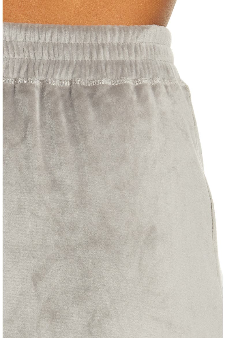 Velour Wide Leg Pants, Alternate, color, SMOKE