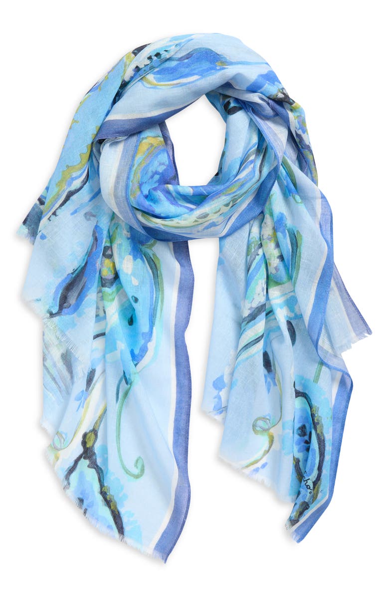 Echo Villa Paisley Long Scarf, Main, color, 