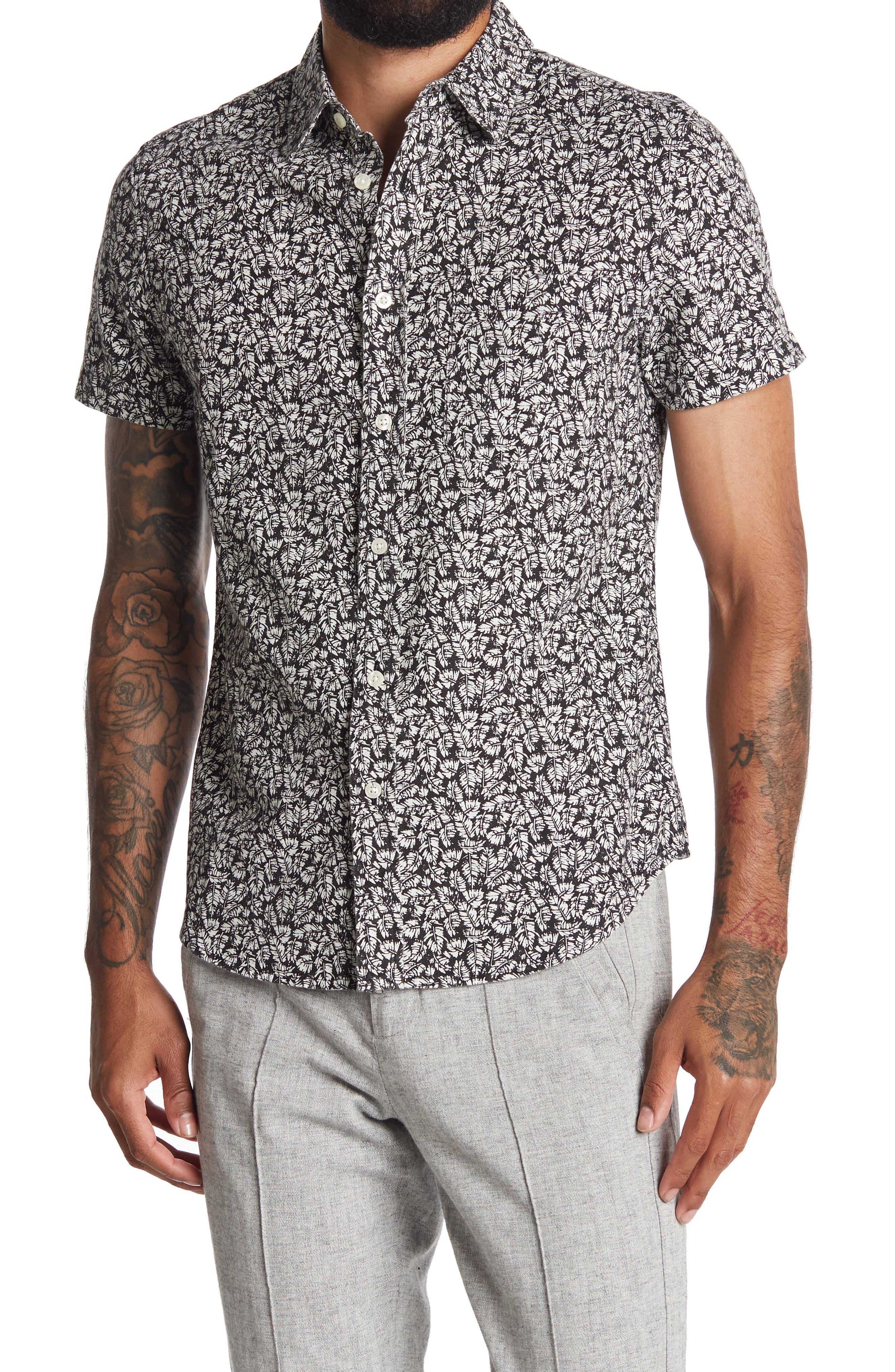 AG Jeans Nash Short Sleeve Button Down Shirt