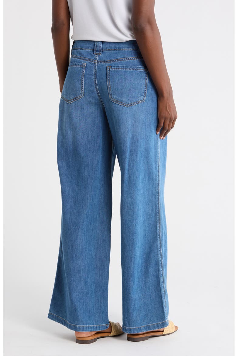 Vacationer Wide Leg Pants, Alternate, color, TROPICAL TIDE BLUE