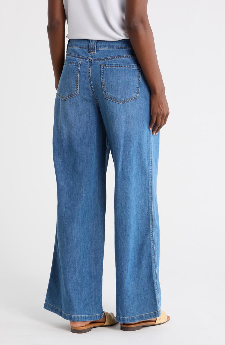 Sanctuary Vacationer Wide Leg Pants, Alternate, color, Tropical Tide Blue