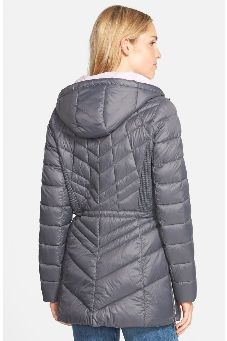 Packable Hooded Coat with Down & PrimaLoft® Fill, Alternate, color, CHARCOAL/ LILAC