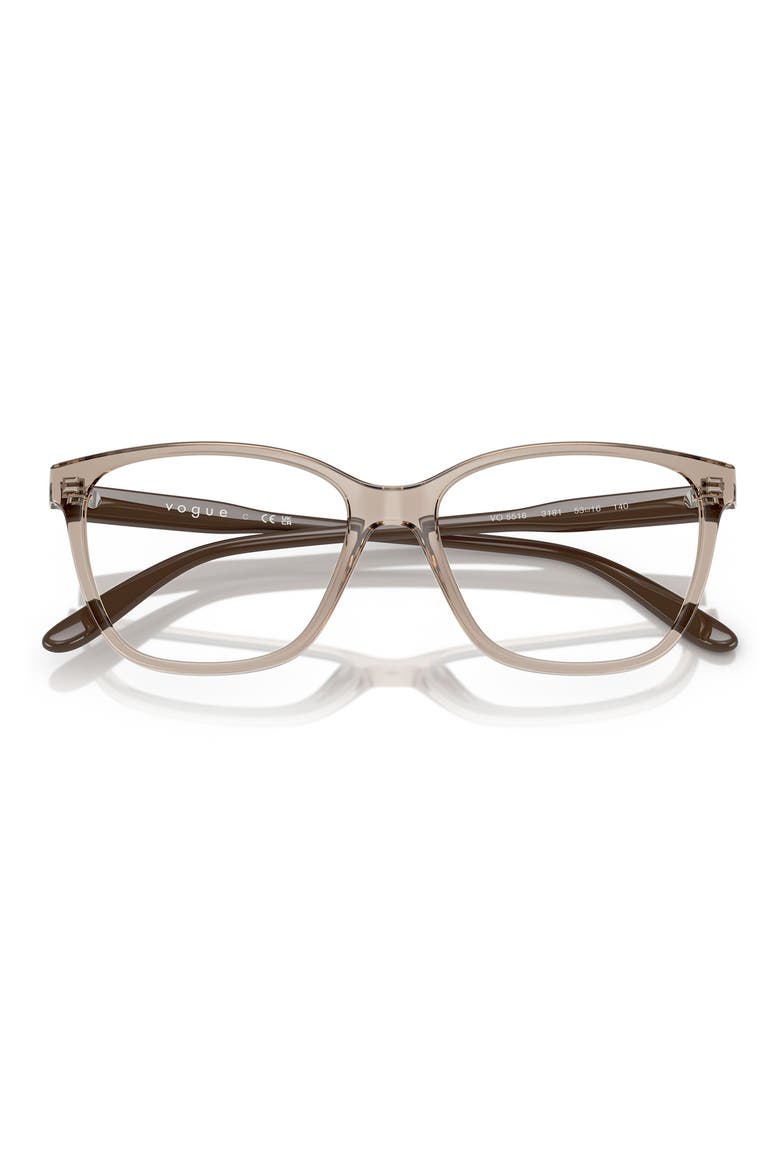 51mm Pillow Optical Glasses, Alternate, color, BROWN