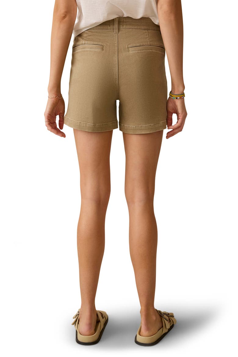 Stretch Terry Patch Pocket Shorts, Alternate, color, DESERT KHAKI