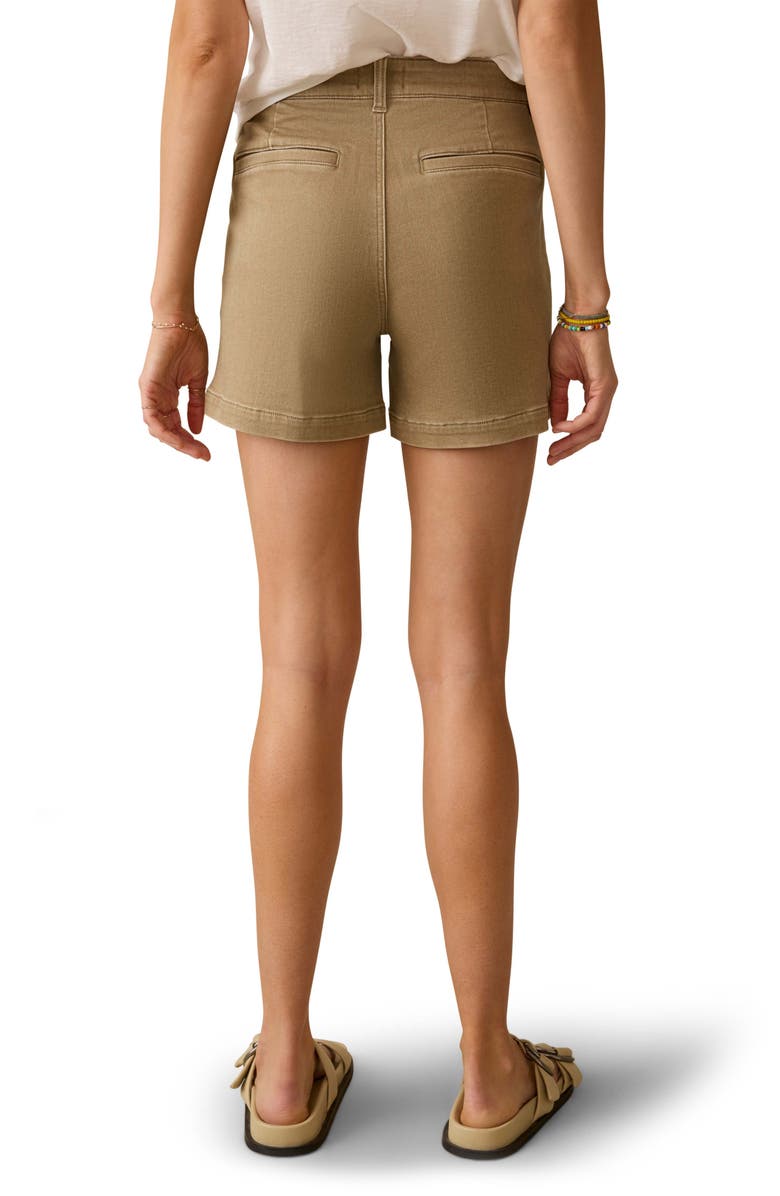 Faherty Stretch Terry Patch Pocket Shorts, Alternate, color, Desert Khaki