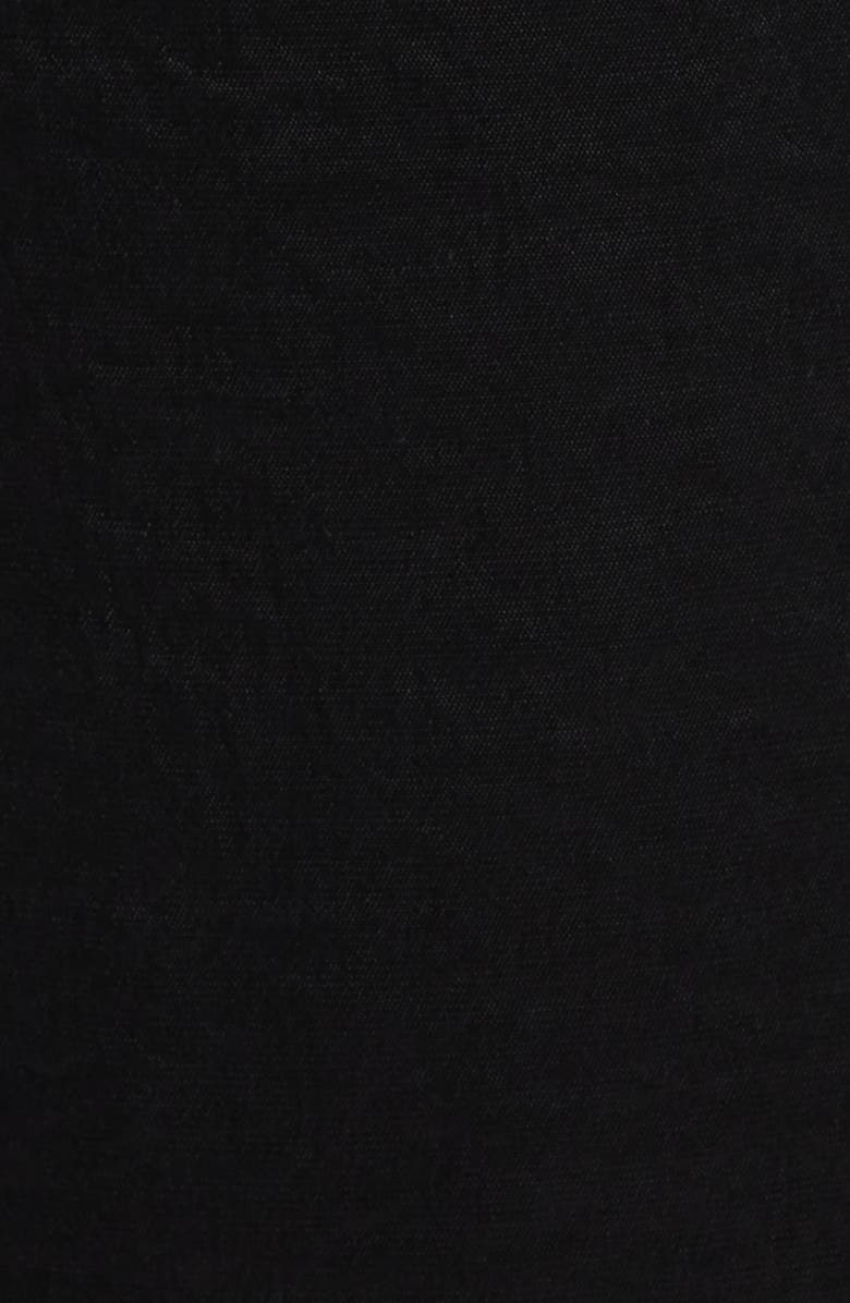 CITY BLUES Village Satin Drawstring Wide Leg Pants, Alternate, color, Black