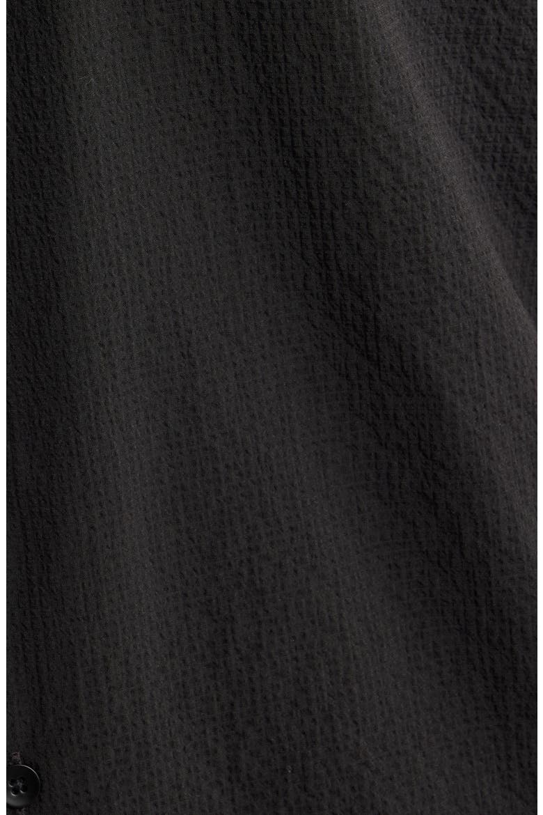 Crinkle Camp Shirt, Alternate, color, BLACK