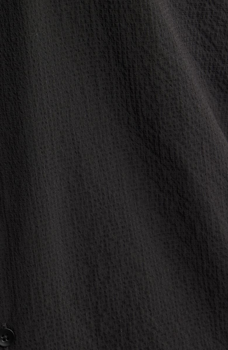 W.R.K Crinkle Camp Shirt, Alternate, color, Black