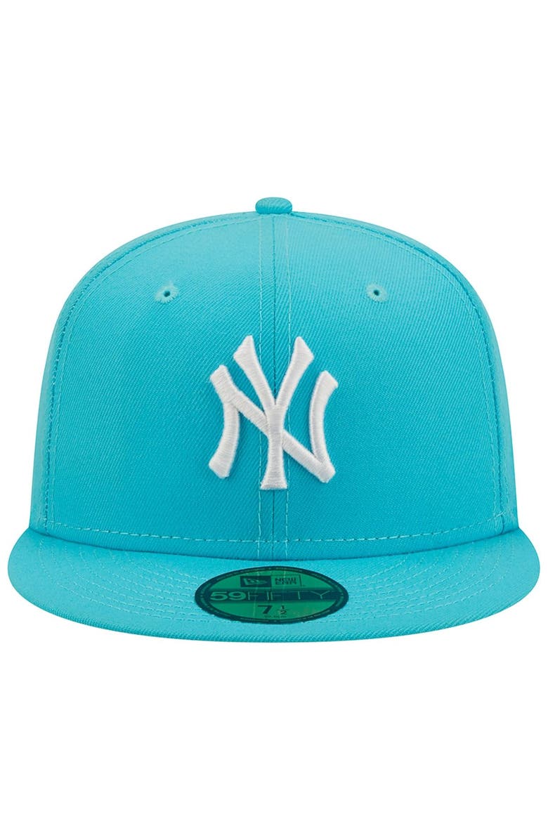 New Era Men's New Era Blue New York Yankees Vice Highlighter Logo 59FIFTY Fitted Hat, Alternate, color, 