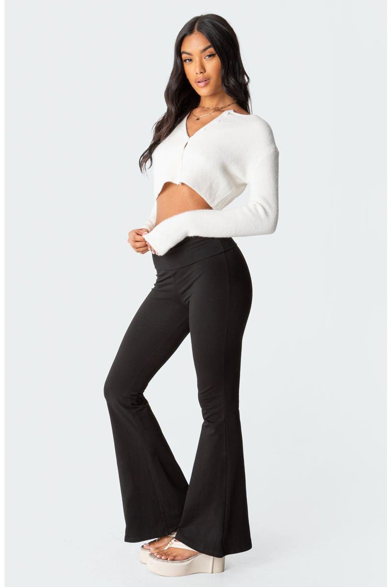 Naomi Flared Leggings, Alternate, color, BLACK