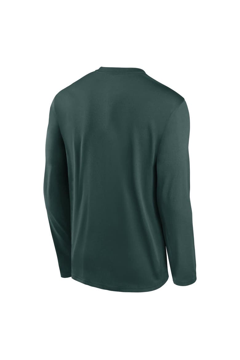 Men's Nike  Green Michigan State Spartans Primetime Two-Hit Legend Dri-FIT Long Sleeve T-Shirt, Alternate, color, Green