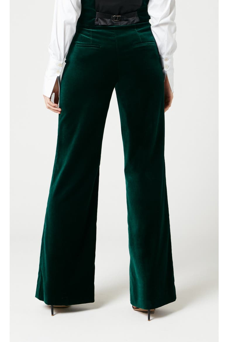 Clove Velvet Trousers, Alternate, color, Emerald