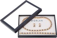 Susan Caplan 1980s Vintage D'Orlan Faux Amethyst Swarovski Crystal Set