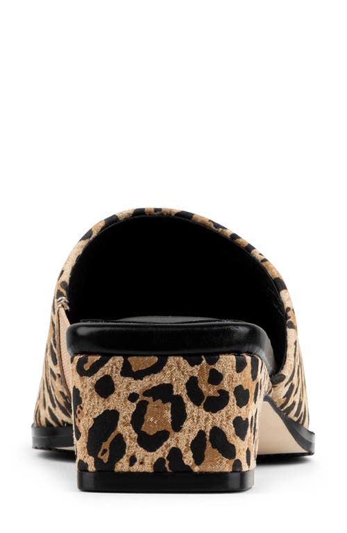 Donald Pliner Leopard Spot Slide Sandal In Black