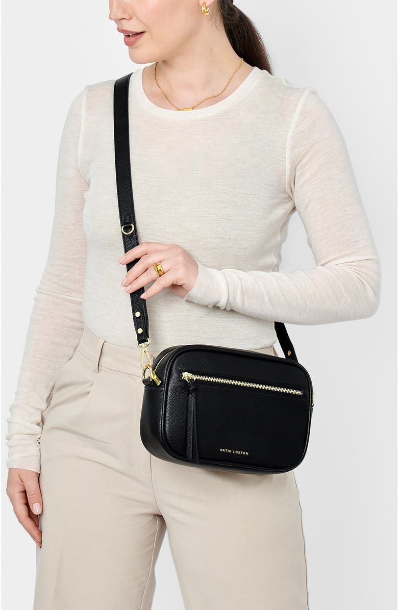Katie Loxton Hallie Crossbody Bag, Alternate, color, Black