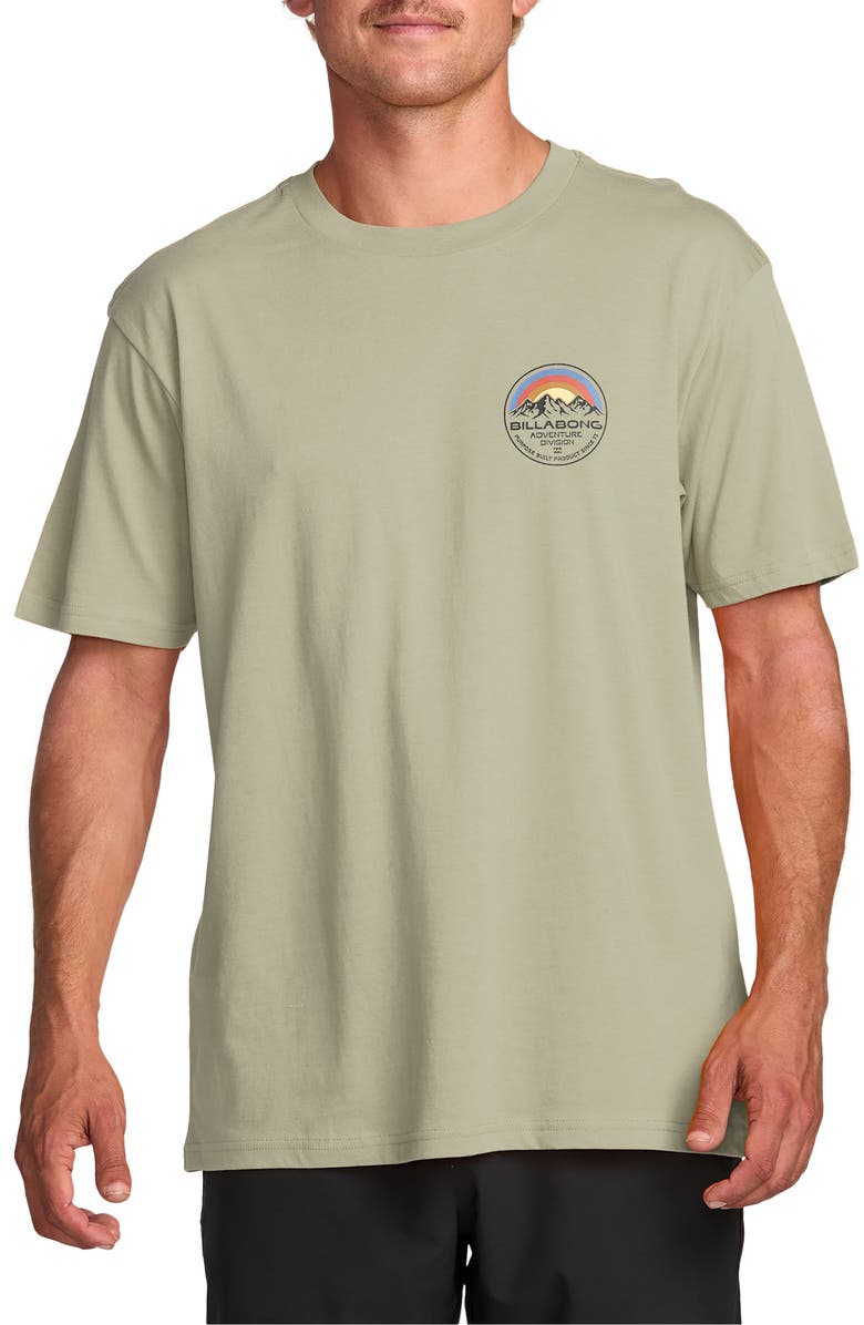 Billabong Rockies A/Div Short Sleeve Graphic T-Shirt, Main, color, Sage Heather