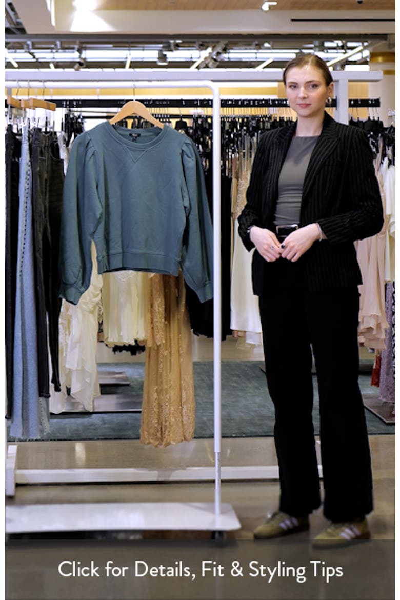 Tiffany Puff Sleeve Cotton Fleece Sweatshirt video