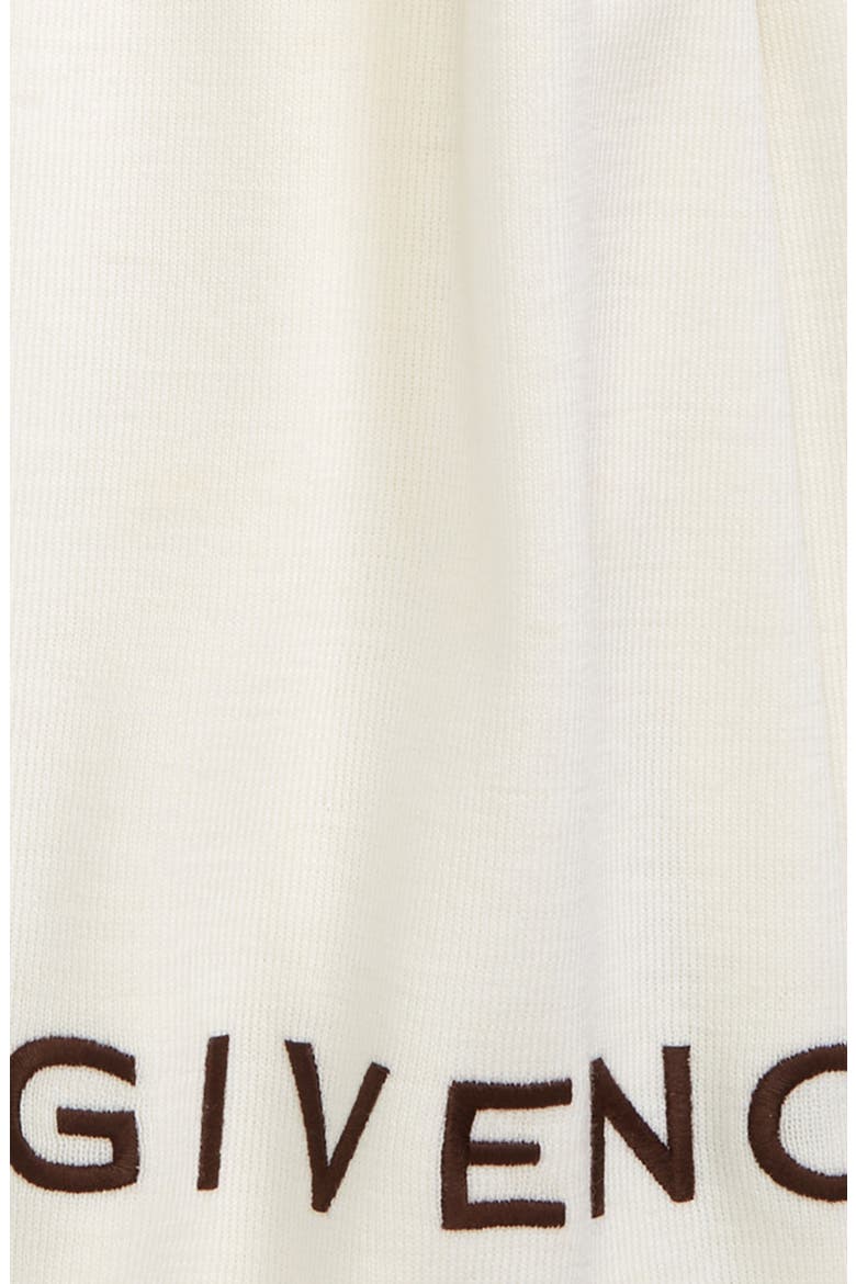 4G Wool Knit Scarf, Alternate, color, IVORY EMBER CHOCOLATE