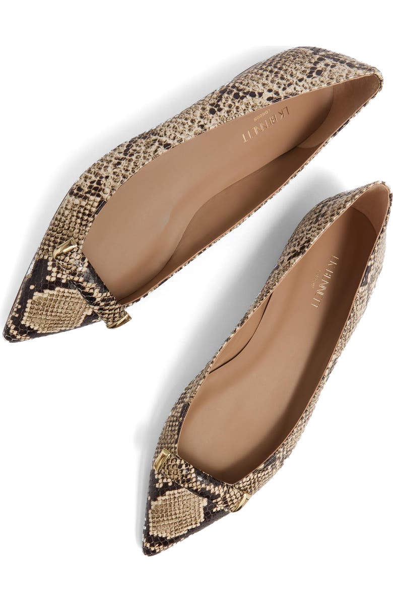 LK Bennett Blair Pointed Toe Flat, Alternate, color, Black Multi