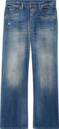 Acne Studios 2021M Trafalgar Distressed Straight Leg Jeans