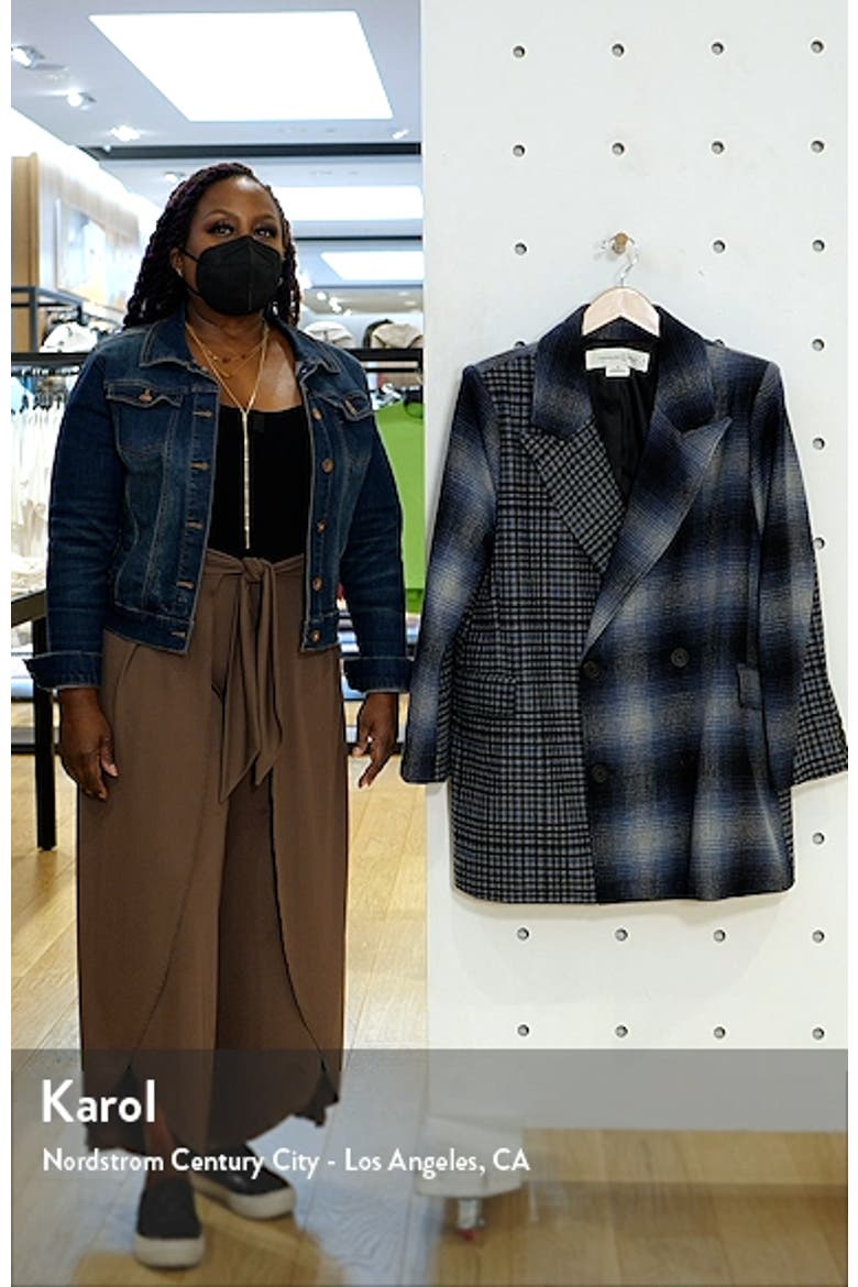 Mix Plaid Double Breasted Coat video