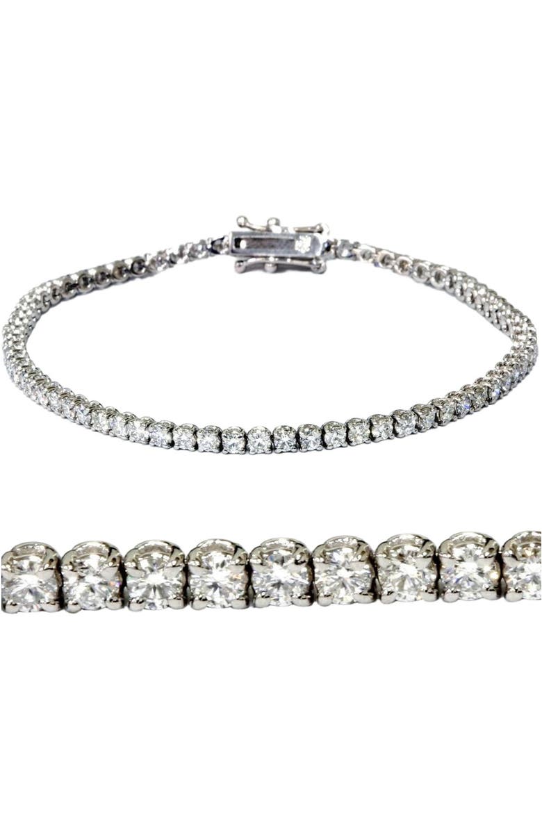 Bliss Diamond 3 ct Diamond Tennis Bracelet 14k Gold 7" Lab Grown, Main, color, 14K White Gold