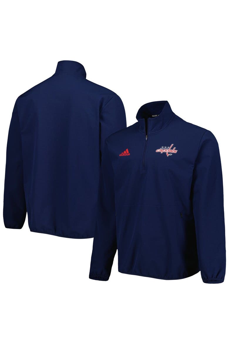 Men's adidas Navy Washington Capitals COLD.RDY Quarter-Zip Jacket, Main, color, Navy