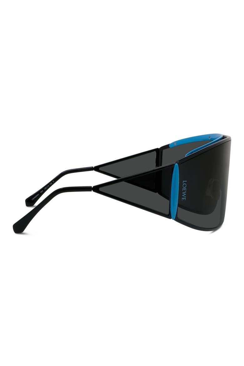 Signature 138mm Mask Sunglasses, Alternate, color, BLACK/ OTHER / SMOKE