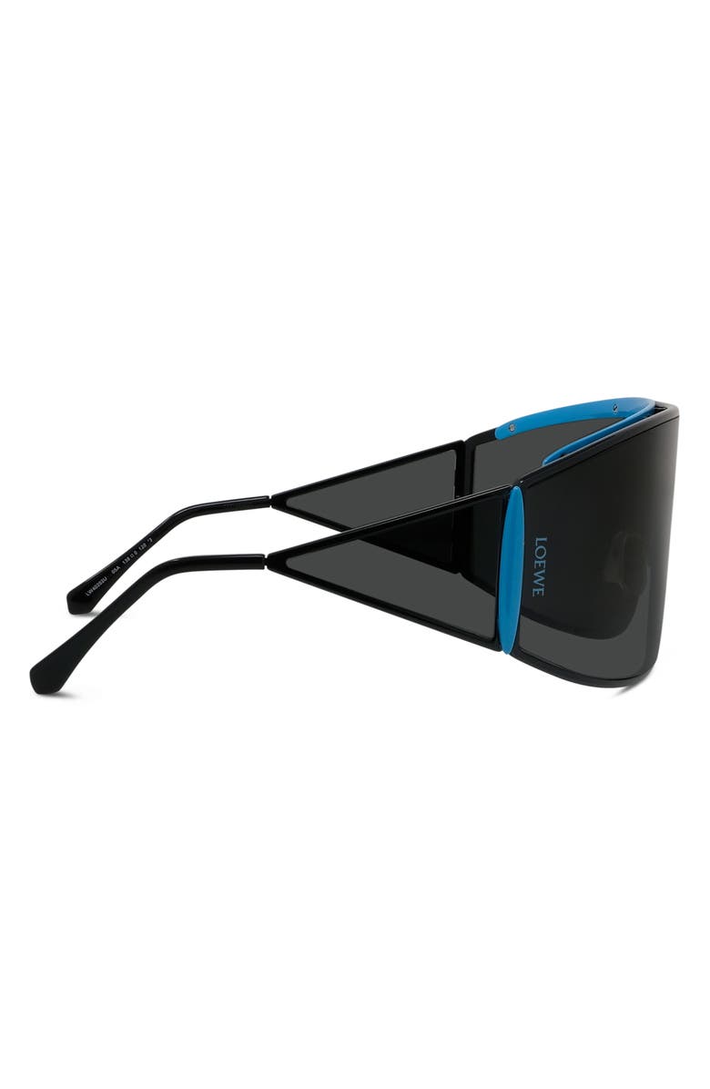 Loewe Signature 138mm Mask Sunglasses, Alternate, color, Black/ Other / Smoke