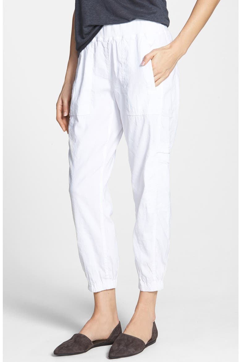 Cargo Ankle Pants, Main, color, WHITE