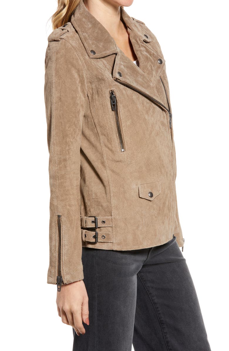 BLANKNYC Long Suede Moto Jacket, Alternate, color,